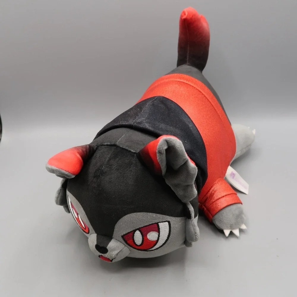 Aphmau Wolf Cat  AARON Plush Stuffed Toy 2024 Meemeows 12 Inch w/Red Hoodie